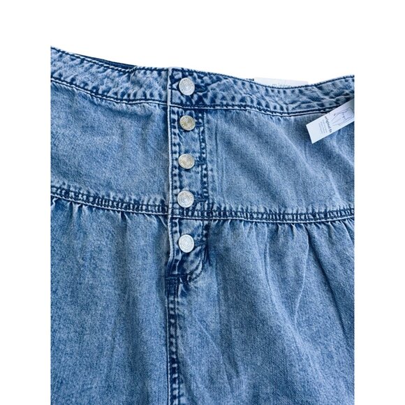 Maurices Denim Skirt Original Fit  Size10 High Rise Nonstretch Blue - Picture 3 of 9